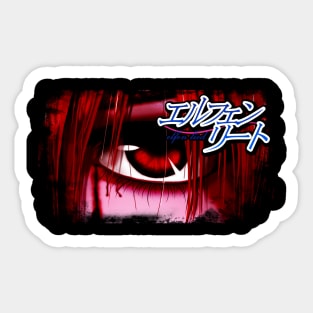 Whispers Of Nyu Traversing Elfen Lied's Manga Realm Sticker